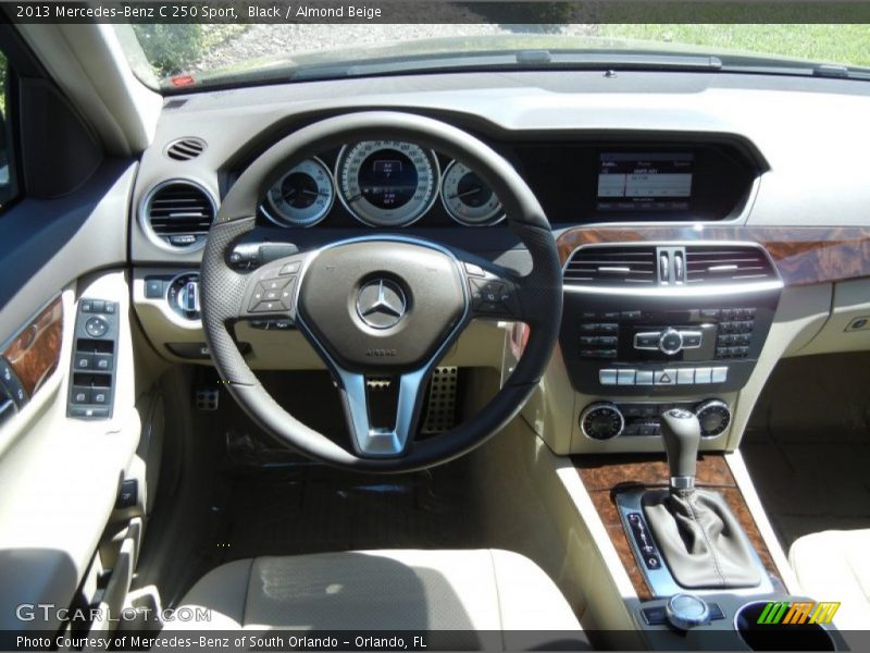 Black / Almond Beige 2013 Mercedes-Benz C 250 Sport