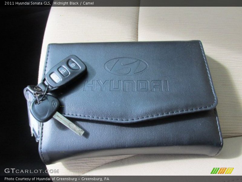 Midnight Black / Camel 2011 Hyundai Sonata GLS