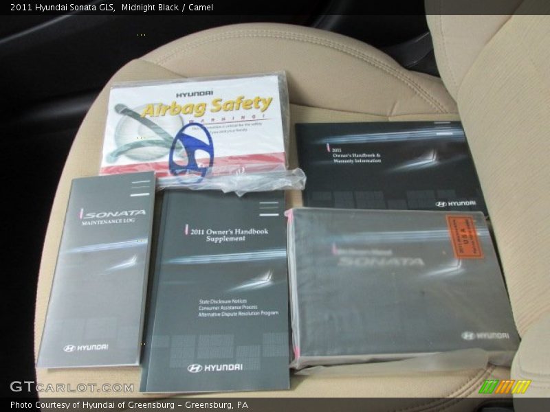 Midnight Black / Camel 2011 Hyundai Sonata GLS