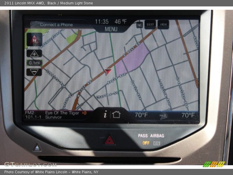 Black / Medium Light Stone 2011 Lincoln MKX AWD