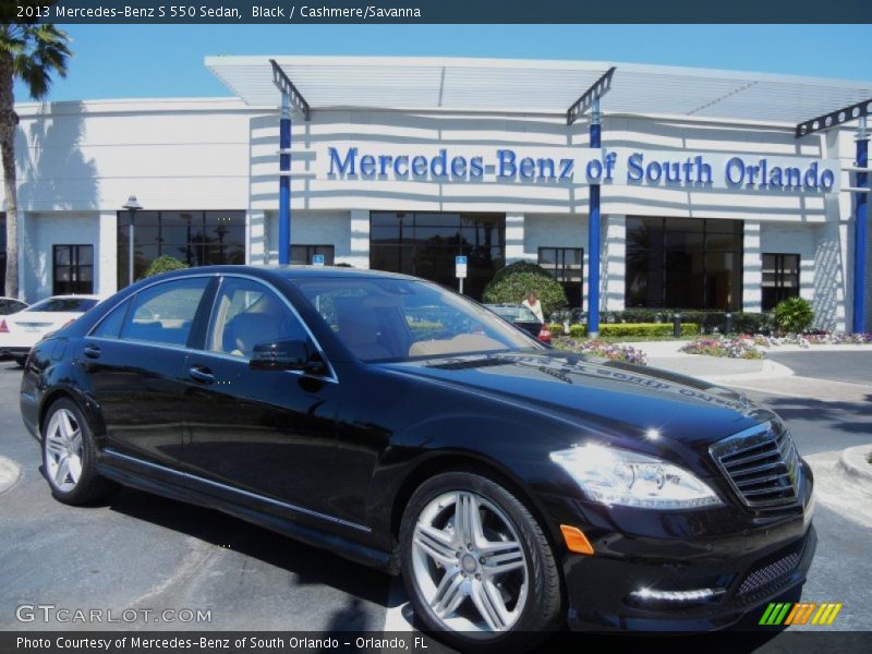 Black / Cashmere/Savanna 2013 Mercedes-Benz S 550 Sedan