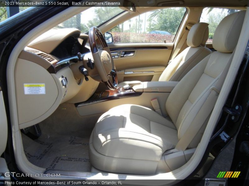 Black / Cashmere/Savanna 2013 Mercedes-Benz S 550 Sedan