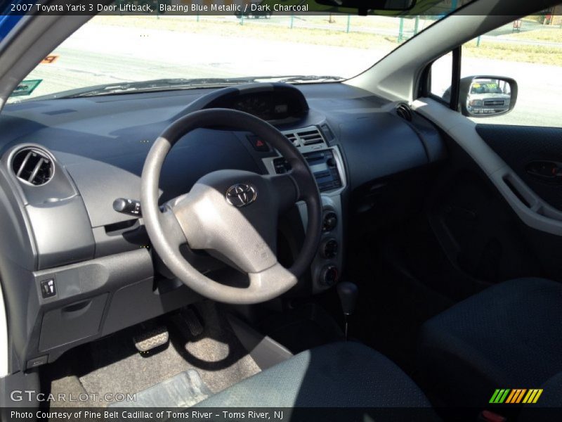 Blazing Blue Metallic / Dark Charcoal 2007 Toyota Yaris 3 Door Liftback