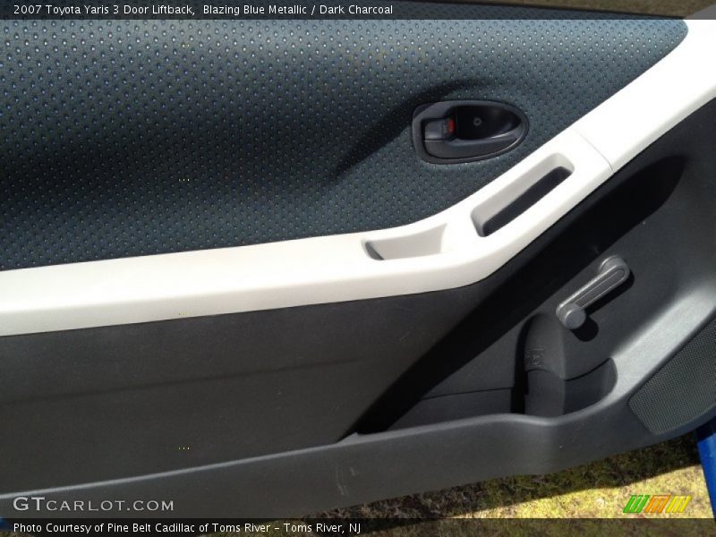 Blazing Blue Metallic / Dark Charcoal 2007 Toyota Yaris 3 Door Liftback