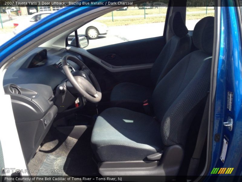 Blazing Blue Metallic / Dark Charcoal 2007 Toyota Yaris 3 Door Liftback