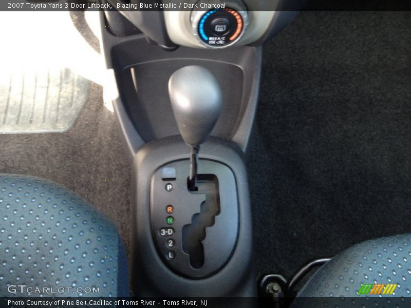 Blazing Blue Metallic / Dark Charcoal 2007 Toyota Yaris 3 Door Liftback