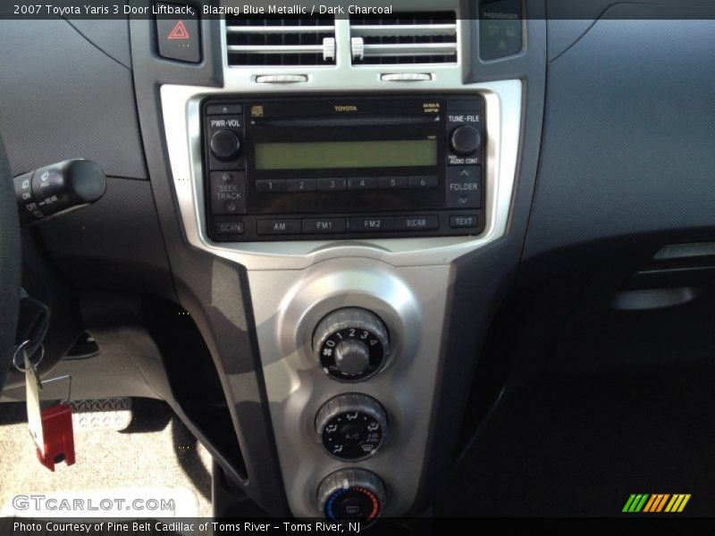 Blazing Blue Metallic / Dark Charcoal 2007 Toyota Yaris 3 Door Liftback