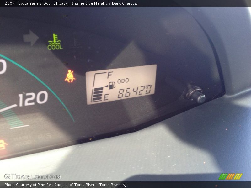 Blazing Blue Metallic / Dark Charcoal 2007 Toyota Yaris 3 Door Liftback