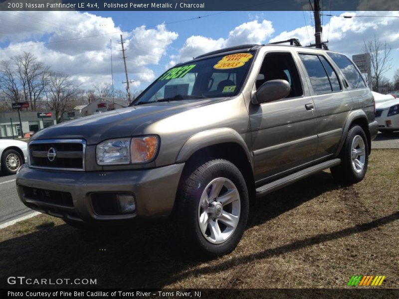 Polished Pewter Metallic / Charcoal 2003 Nissan Pathfinder LE 4x4