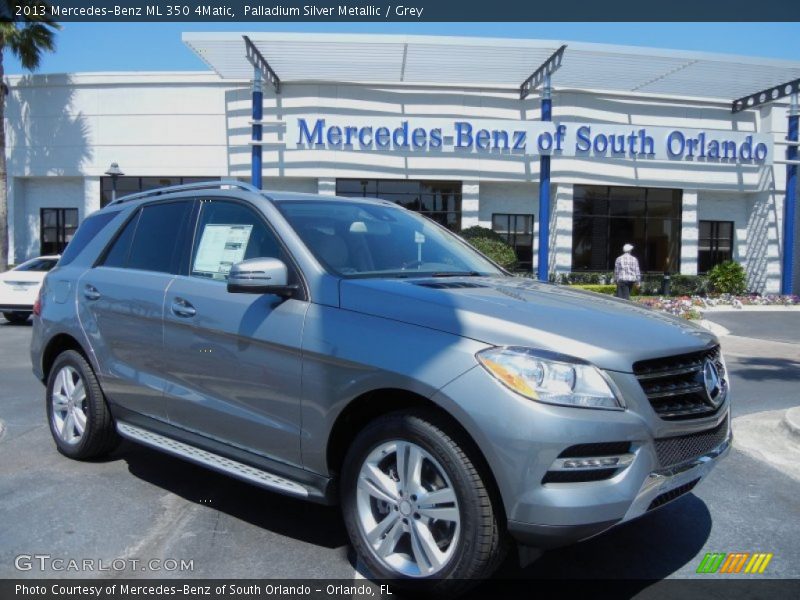 Palladium Silver Metallic / Grey 2013 Mercedes-Benz ML 350 4Matic