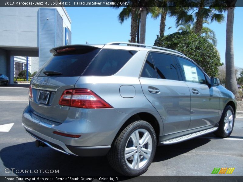 Palladium Silver Metallic / Grey 2013 Mercedes-Benz ML 350 4Matic