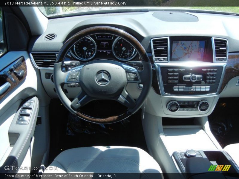Palladium Silver Metallic / Grey 2013 Mercedes-Benz ML 350 4Matic