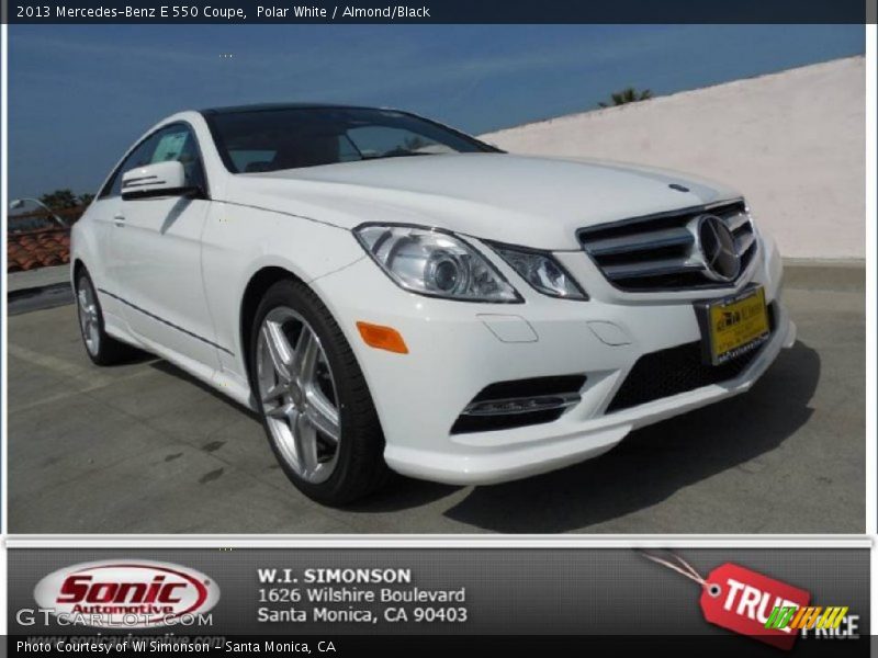 Polar White / Almond/Black 2013 Mercedes-Benz E 550 Coupe