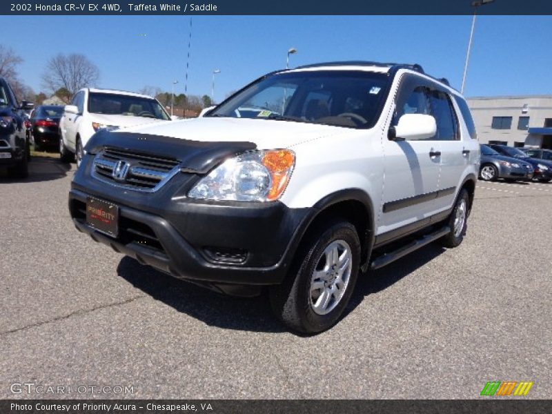 Taffeta White / Saddle 2002 Honda CR-V EX 4WD