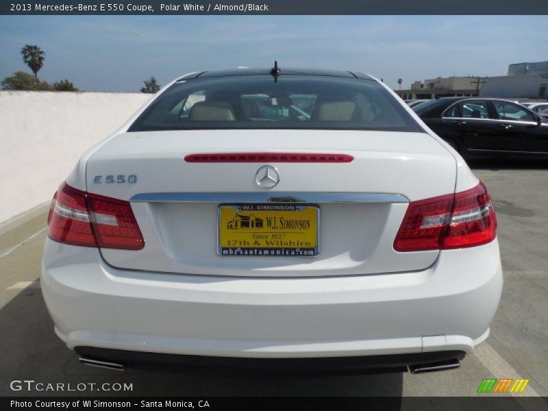 Polar White / Almond/Black 2013 Mercedes-Benz E 550 Coupe