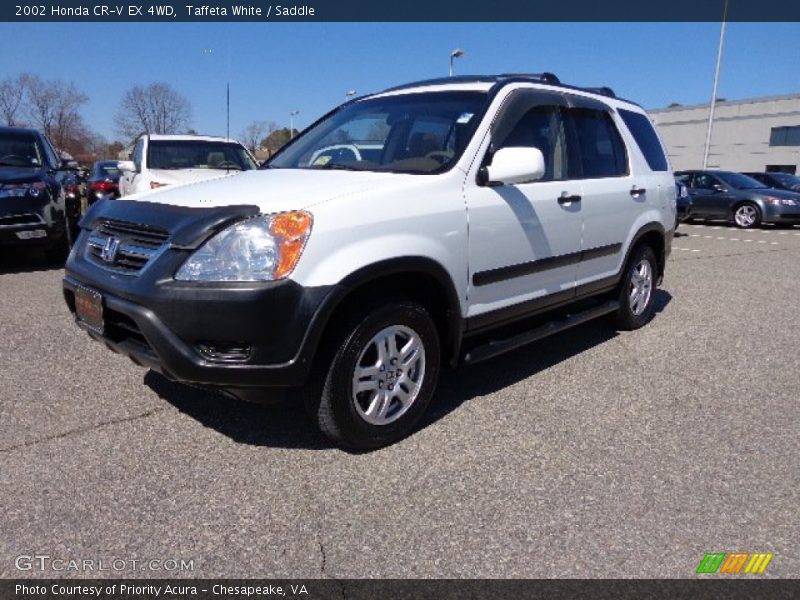 Taffeta White / Saddle 2002 Honda CR-V EX 4WD
