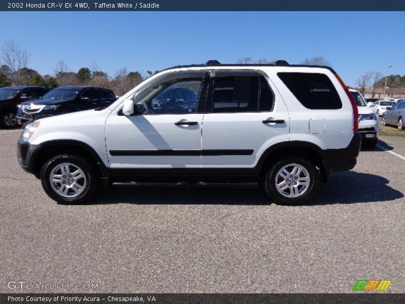 Taffeta White / Saddle 2002 Honda CR-V EX 4WD