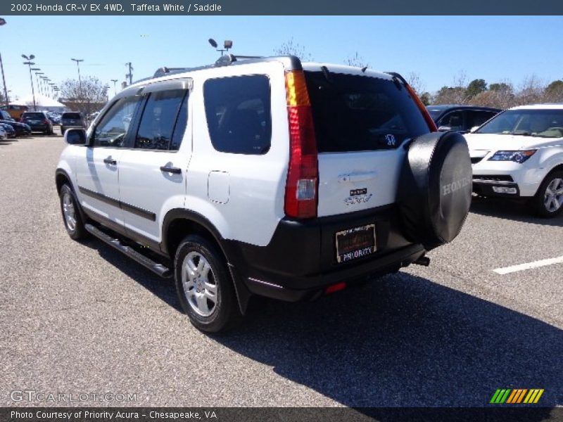Taffeta White / Saddle 2002 Honda CR-V EX 4WD