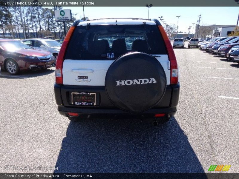 Taffeta White / Saddle 2002 Honda CR-V EX 4WD