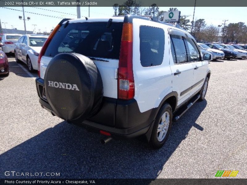 Taffeta White / Saddle 2002 Honda CR-V EX 4WD