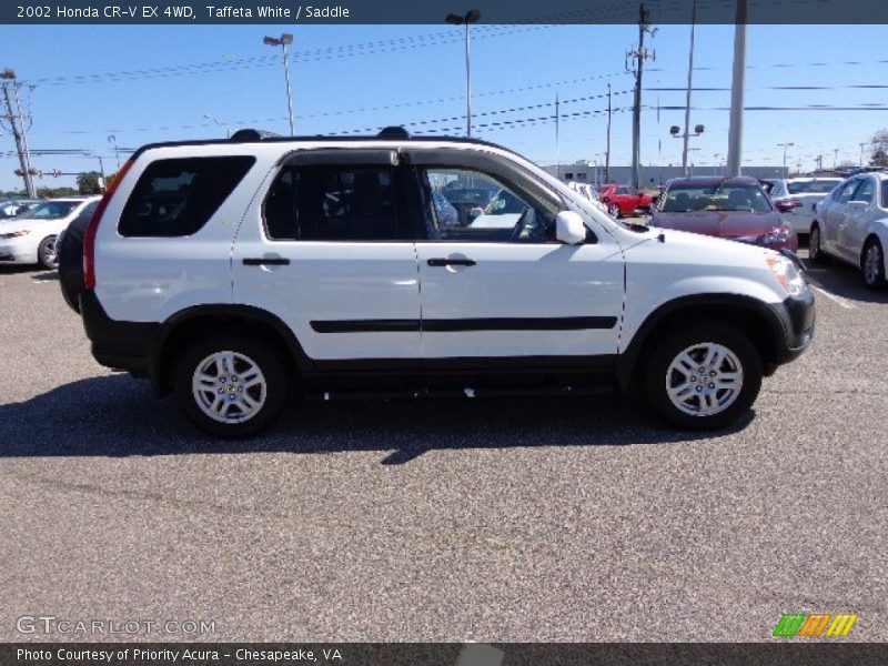 Taffeta White / Saddle 2002 Honda CR-V EX 4WD