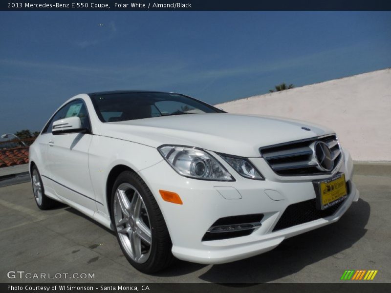 Polar White / Almond/Black 2013 Mercedes-Benz E 550 Coupe