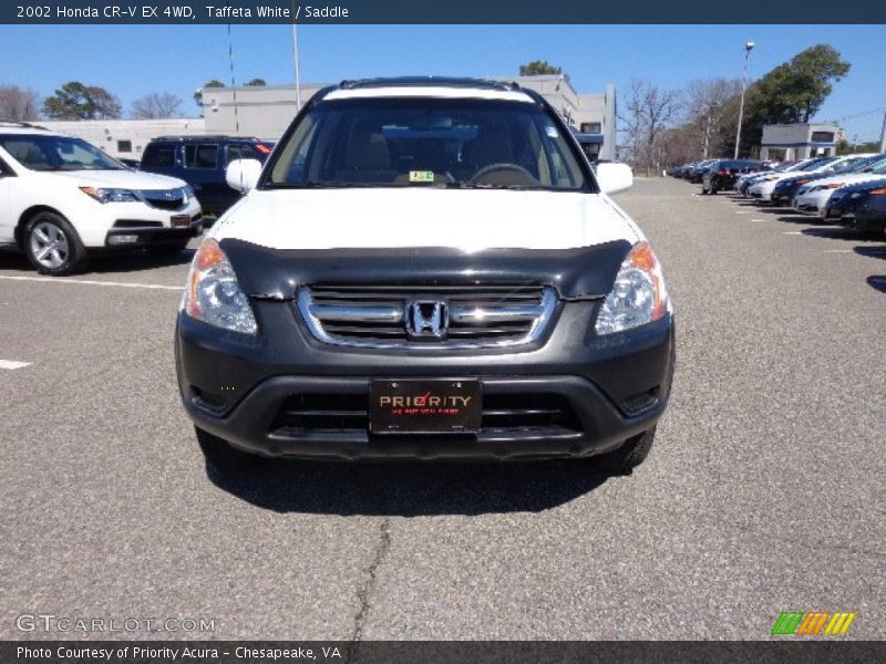Taffeta White / Saddle 2002 Honda CR-V EX 4WD