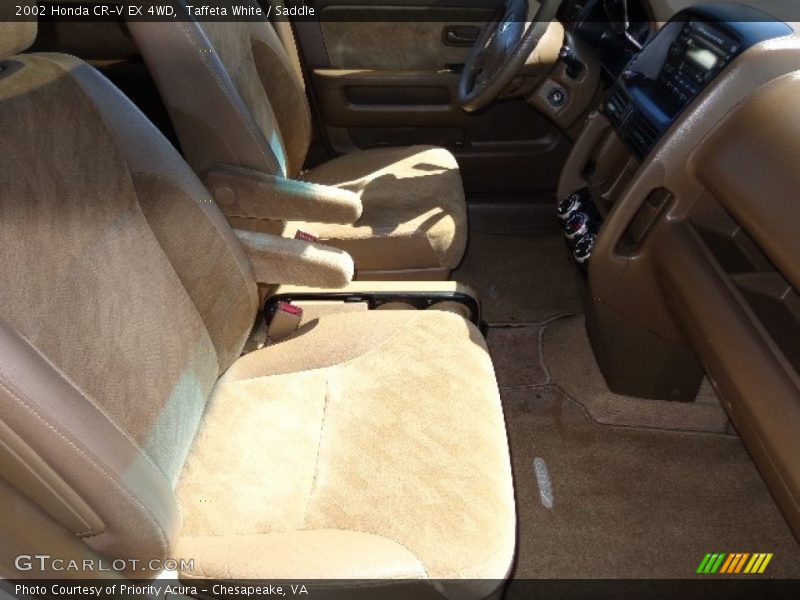 Taffeta White / Saddle 2002 Honda CR-V EX 4WD