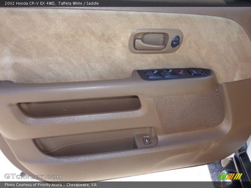 Taffeta White / Saddle 2002 Honda CR-V EX 4WD