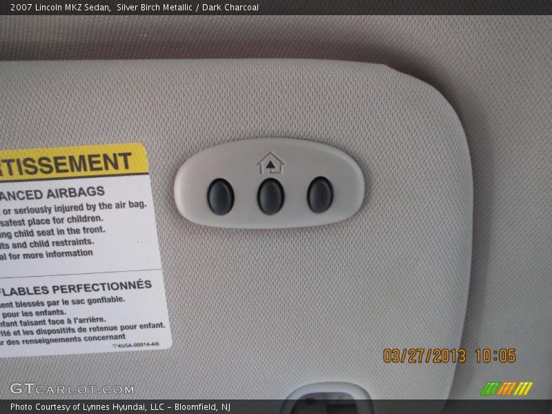 Silver Birch Metallic / Dark Charcoal 2007 Lincoln MKZ Sedan