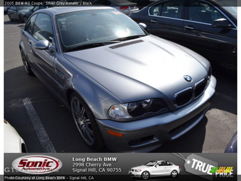 Silver Grey Metallic / Black 2005 BMW M3 Coupe