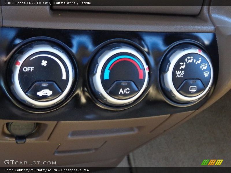 Taffeta White / Saddle 2002 Honda CR-V EX 4WD