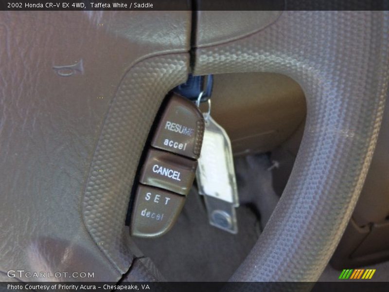 Taffeta White / Saddle 2002 Honda CR-V EX 4WD