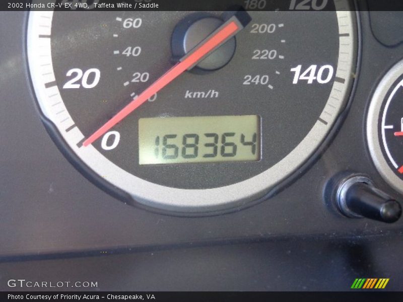 Taffeta White / Saddle 2002 Honda CR-V EX 4WD