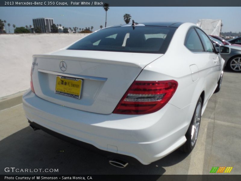 Polar White / Black 2013 Mercedes-Benz C 350 Coupe