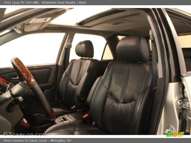 Millennium Silver Metallic / Black 2002 Lexus RX 300 AWD