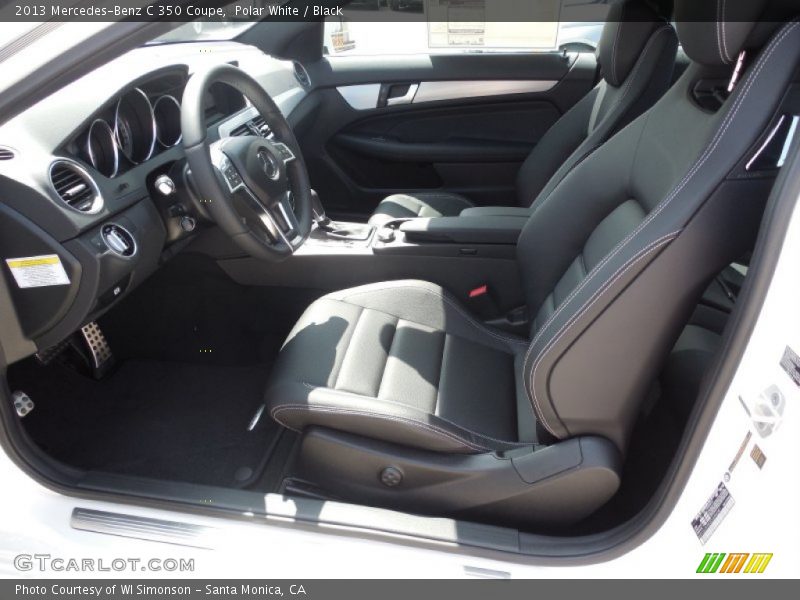 Polar White / Black 2013 Mercedes-Benz C 350 Coupe