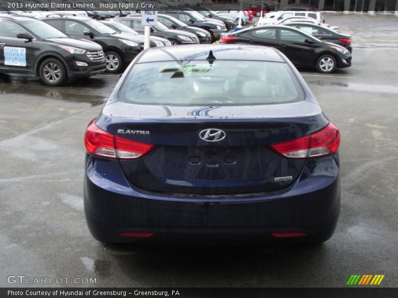 Indigo Night / Gray 2013 Hyundai Elantra Limited