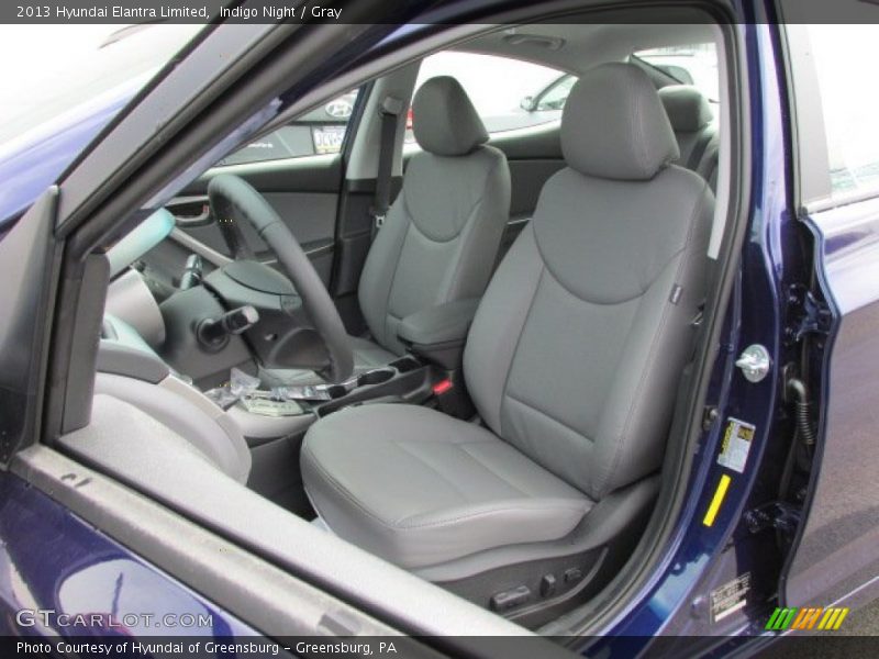 Indigo Night / Gray 2013 Hyundai Elantra Limited