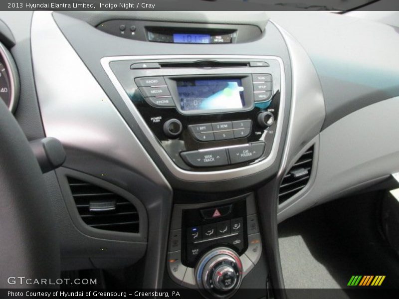 Indigo Night / Gray 2013 Hyundai Elantra Limited