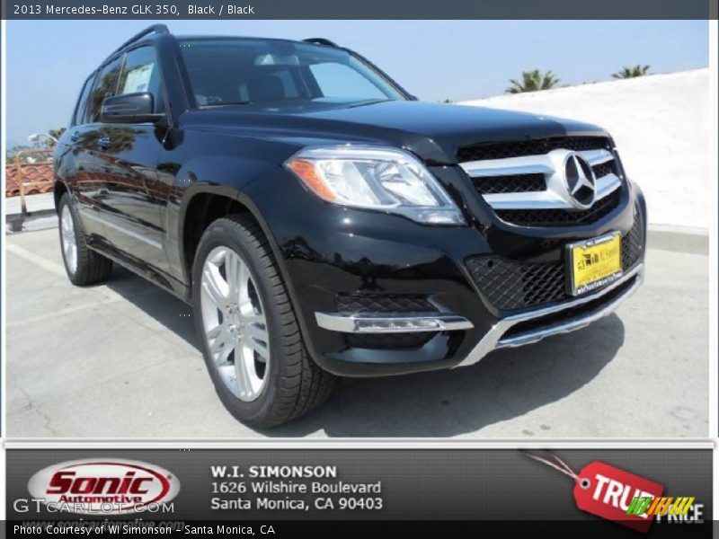 Black / Black 2013 Mercedes-Benz GLK 350