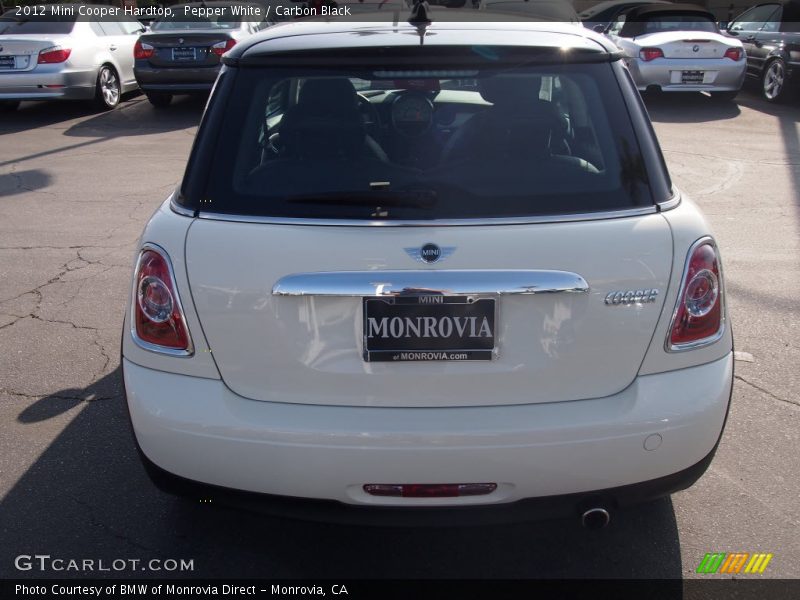 Pepper White / Carbon Black 2012 Mini Cooper Hardtop