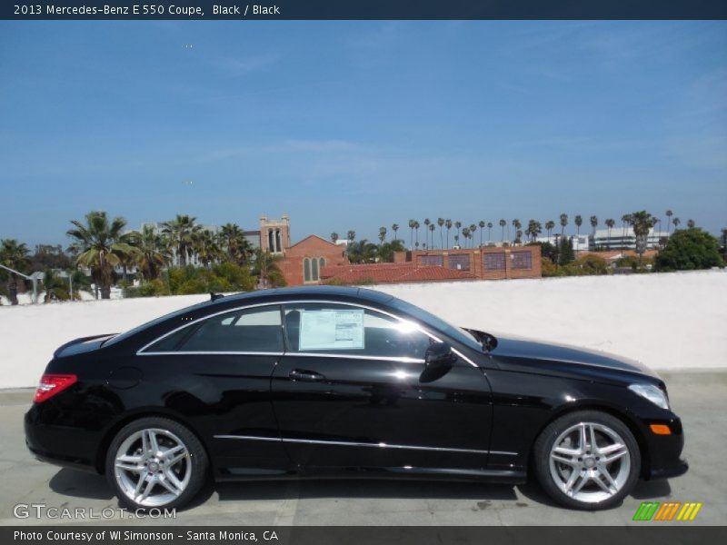 Black / Black 2013 Mercedes-Benz E 550 Coupe