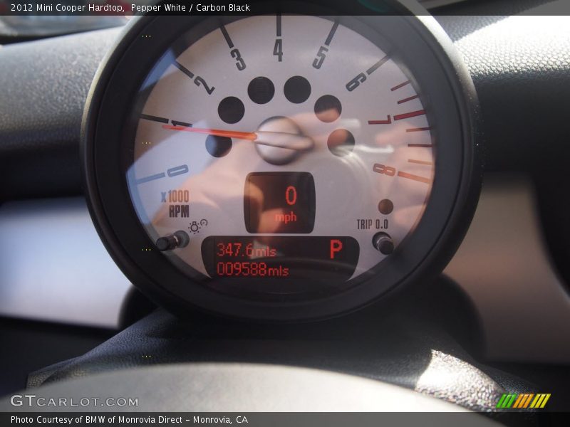 Pepper White / Carbon Black 2012 Mini Cooper Hardtop