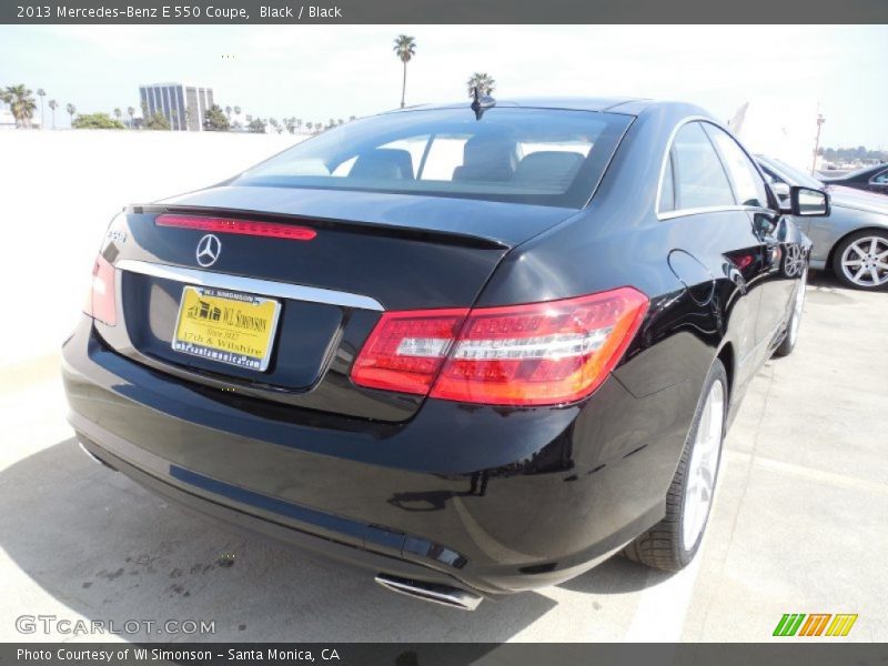 Black / Black 2013 Mercedes-Benz E 550 Coupe