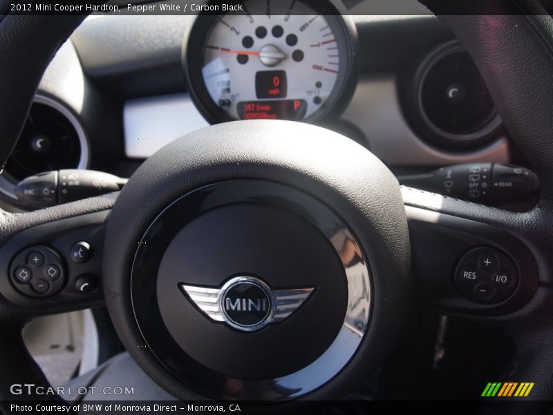 Pepper White / Carbon Black 2012 Mini Cooper Hardtop