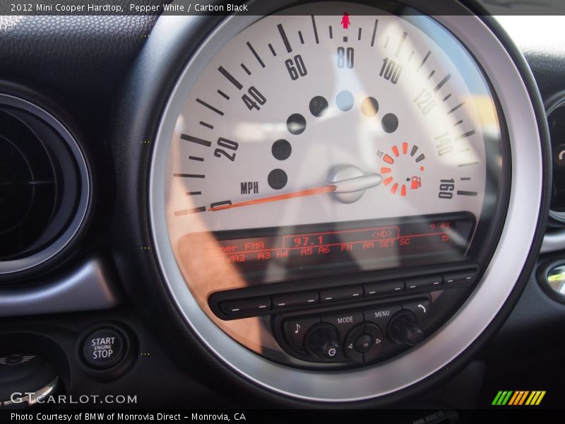 Pepper White / Carbon Black 2012 Mini Cooper Hardtop