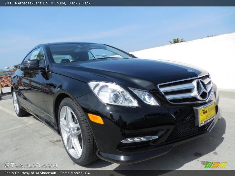 Black / Black 2013 Mercedes-Benz E 550 Coupe