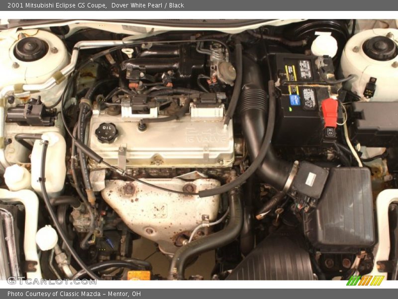 Dover White Pearl / Black 2001 Mitsubishi Eclipse GS Coupe