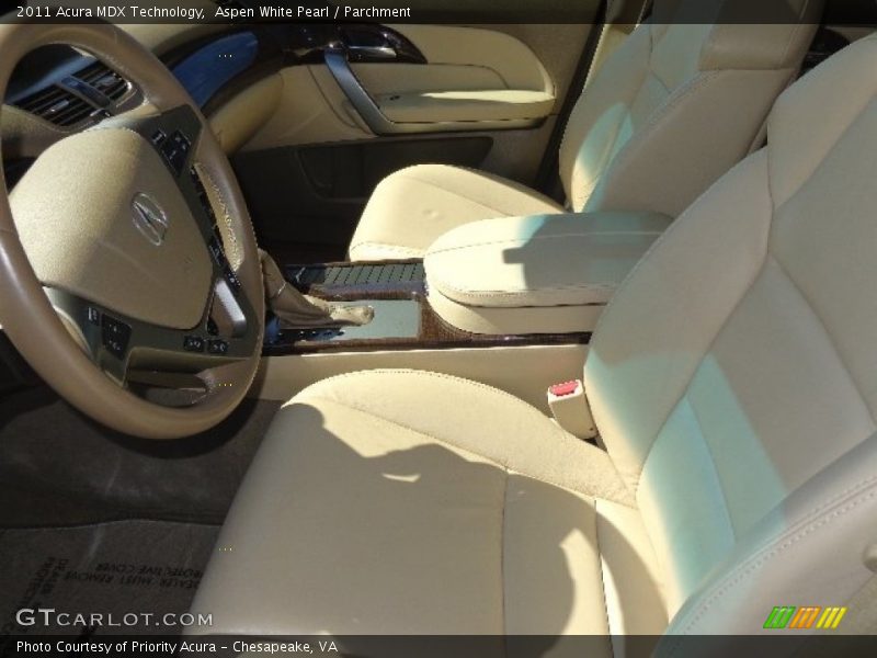 Aspen White Pearl / Parchment 2011 Acura MDX Technology